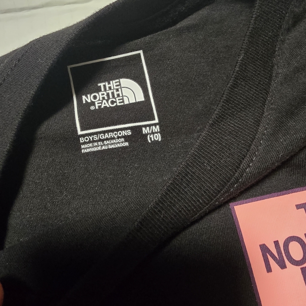 NWT The North Face Cotton Boys Graphic Tee NF0A8B1J4O91-M Black Size M (10) - Picture 8 of 10